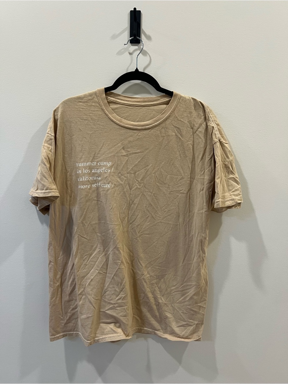 Summer Fridays Beige Graphic Short Sleeve Tee